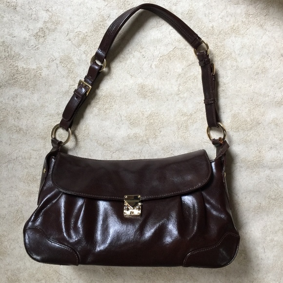 Muska Milano Dark Brown Genuine Leather Bag - Picture 1 of 8